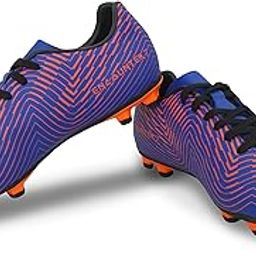 Nivia Encounter 7 Football Shoes for Men, Blue, Orange, 8-picture-26