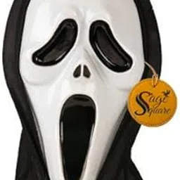Sage Square Ghost Comic FACE MASK Fawkes Mask Anonymous Edition Face-Mask Perfect Fit Cosplay Holi Halloween Function Party (Set of 1)-picture-18
