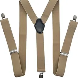 3.5cm Y Type Adjustable Men's Suspenders with 3 Clips and Elastic Belt Straps-image-9
