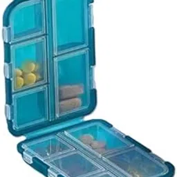 VIPREKHO Compact Travel Pill Box with Multiple Compartments, Moisture-Proof and Durable Medicine & Vitamin Organizer for On-the-Go Use, Ideal for Pocket or Purse | 1 Pcs-picture-33