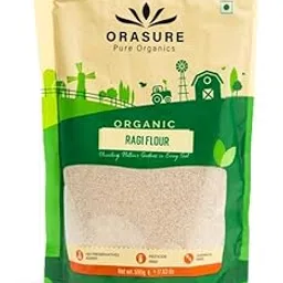 Orasure Organic Ragi flour - 500 g (Pack Of 1) | 100% Natural Fresh Ragi Atta | High Fibre | Freshly Grounded | Organic and Healthy | Farm Fresh-image-42