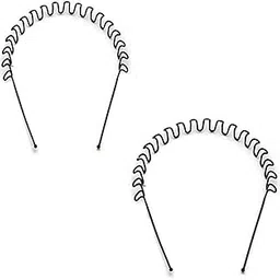 elrinza Daily Use Black Metal Hair Curler Hair Band for Men Women Head Band For Men And Women, Black2 pic-picture-46