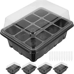 Zyvola Grow Your Garden Indoors: 15-Piece Seed Starting Kit with 12-Cell Trays for Vegetables, Herbs & Flowers-picture-17
