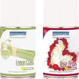 Airance Room Freshner Spray Aroma Perfume Refill Lemon Grass & Rose Petals - 250 ML - Pack Of Two - Fit all Machines using 250 ML / 300 ML bottles-picture-45