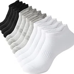 accfod Womens Ankle Socks Athletic Running Low Cut Socks With Tab 6 Pairs-picture-23