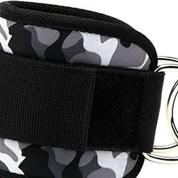 ATORSE 2X Ankle Straps D Ring Ankle Cuff for Kickbacks for Gym Glute Workout Indoor Black and Grey-image-47