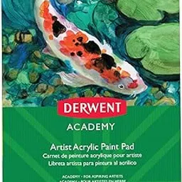 Derwent Academy Acrylic Pad 12 Sheets, 300 GSM (A4 Portrait)-picture-25
