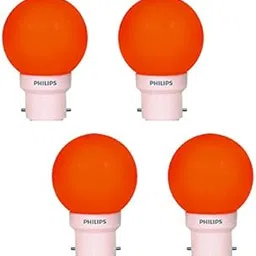 Philips Deco Mini Base B22 0.5-Watt LED Bulb (Pack of 4, Orange)-image-5