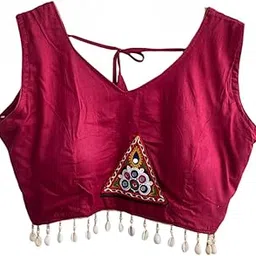 fancynine Embroidery Navratri Special Seashells Kodi Blouse for Women-picture-17