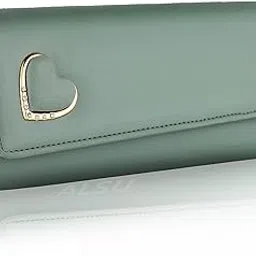 Women's Hand Wallet Purse Clutch | Phone Pocket | Coin Pocket | 4 Card Slots (Light Green)-image-31