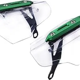 SECRET DESIRE 2X Motorbike Hand Protector Shield for ct110 Universal Motorcycle Handguards Clear and Green|Motorcycle Parts|Handlebars, Grips & Levers|Other Handlebars & Levers-image-8