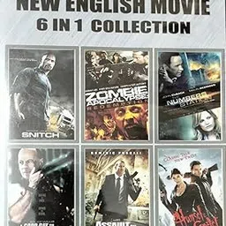 6 in 1 English Movie Collection (Snitch, Zombie Apocalypse, Numbers Station, a goog Day die Hard, Assault on Wall Street, hansele gretet) DVD-picture-14