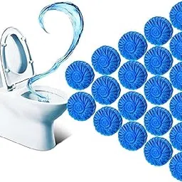 Bhajanshree Automatic Toilet Bowl Cleaner Tablets – Powerful Blue Flush Cleaning Balls for Toilet Tank Removes Stains, Odour & Bacteria Deep Clean Bubbles – Pack of 20-image-38