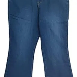 Plus Size Women Soft Stretchable Denim Boot Cut Jeans - HIGH Rise - Solid Black/Denim Blue Color- Waist Size 38 to 50 inch-image-18