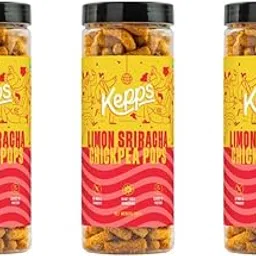 KEPPS Limon Sriracha Chickpea Pops (Pack of 3) Snack, Gluten Free, Rich in Fiber and Protein, Never Fried, Low Calorie, Delicious Munchies, For All Age (110 Gm X 3)-picture-38