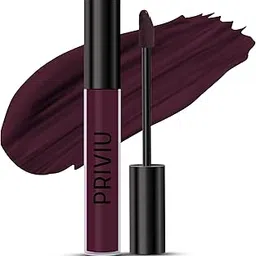 PRIVIU Hydra Matte Lip Color, Long lasting, Non Transfer, Water & Smudge Proof, Light Weight Liquid Lipstick, 4 ml, Wine -32-picture-22