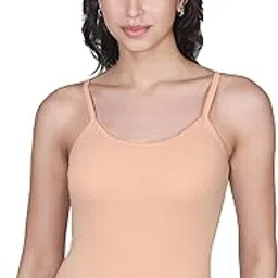 dchica Essentials Basic Cotton Camisole for Women, Regular Soft Sleeveless & Lightweight, 100% Cotton Thin Strap Breathable & Durable, Perfect as an Everyday Layering or Summer Casual Innerwear Top-picture-19