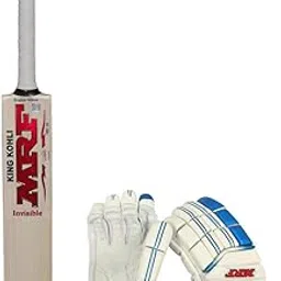 Mrf King Virat Kohli Limited Edition English Willow Cricket Bat Invisible with Batting Gloves Unique-picture-36