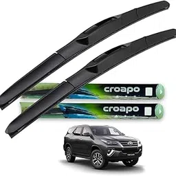 Croapo Front Hybrid Wiper Blades for Toyota Fortuner (All Models) – Set of 2 (Driver 22", Passenger 19") – Smooth Wipe, Silent Operation, All-Weather Performance-image-60