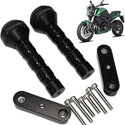 OBEROI'S TRADERS Dominar 250/400 Heavy Duty Bike CNC Frame Sliders/Crash Guard Leg Protectors for Motorcycle (Dominar 250/400 Black)-picture-37