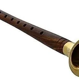 Kapoor Musicals brown colored SHEHNAI 14 inched with 1 reed.-picture-11