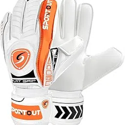 Sportout Goalie Gloves, Goalkeeper Gloves with Fingersave, Soccer Gloves, Breathable Soccer Goalie Gloves, 4mm Latex, for Kids Youth and Adult (Orange, 6)-picture-54