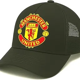 ManU Red Devils Trucker Mesh Cap, Black, Adjustable Baseball Hat-picture-39