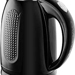 Ovente 1.7L Electric Kettle, Double Wall 304 Stainless Steel Water Boiler, Auto Shut-Off and Boil-Dry Protection, Stay-Cool Exterior, BPA-Free, Cordless, Black (KD64B) image 1