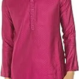 diwas by manyavar Men's Viscose Blend Self Design Kurta (1pc)-picture-13