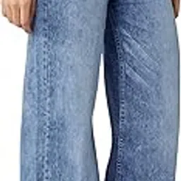 dolce crudo Women's Wide-Leg High-Rise Regular-Length Stretchable Shaping Denim Jeans-picture-19