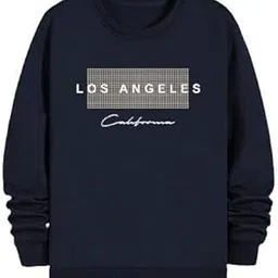 smowkly Round Neck Printed Sweatshirts for Men 1415_NBL_M Navy Blue-picture-13