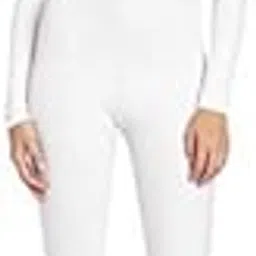 MYADDICTION Womens Scoop Neck Long Sleeve Unitard Bodysuit Dance Costume S white-picture-23