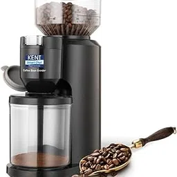 KENT Coffee Bean Grinder 150 W | Burr Grinding System Maintains Flavour & Aroma | 30 Adjustable Grinding Settings | Choice of 2 to 14 Cups of Fresh Grounded Coffee | 500 RPM 100% Copper Motor | Black-picture-32