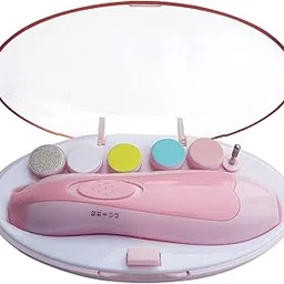 NIRVA Baby Nail file Grinder Set Safe Nail Trimmer Kit For Kids Safe & Effective Baby Manicure Manicure Tools (Pink)-image-50