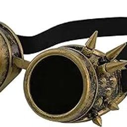 Wanna Party Punk Goggles, Vintage Spiked Glasses, Steampunk Googles Party Bar Cosplay-picture-19