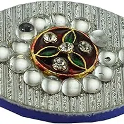 vidhya kangan Handmade Fancy Stone stud Work Saree pin Brooch for Women Jewellery Latest Stylish Crystal Unisex Floral Shape Brooch for Women/Girls (sku-bro1784)-picture-12