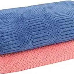 Urbanleaf Microfiber Large Bath Towel | Quick Dry Super Absorbent - Bath Towel for Men and Women | Blue & Pink | Towel for Bath, Travel, Gym, Beach, Pool, and Yoga (70 X 140 CMs)-image-10