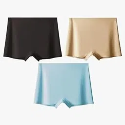 Women's Seamless Boyshort Panties,Pack of 3, Multicolor L Size-picture-33