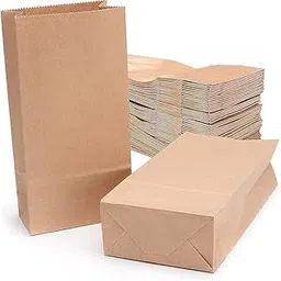 HETOPETO Kraft Paper Shopping Bags, Brown, 10x5x3 inches, for Grocery and Retail, Gift Bag (Brown, 10x5x3 (Pack of 25))-picture-31