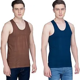 essa COOLD Men's Slim Fit Cotton Sleeveless Vest | Comfortable Innerwear for Everyday Wear | Soft, Breathable & Stylish| Pack of 2-picture-18