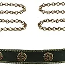 vidhya kangan Waist Chain kamarbandh size-44 inch Material Velvet Stone stud Elegant Traditional Waist Chain kamarbandh/kamarbandhfor Women and girls Adjustable & Lightweight Design (sku-bro3054)-picture-39