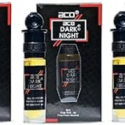 Aco Perfumes Dark Night Alcohol - Free Attar Roll On 8ml Each (Pack of 3)-image-10