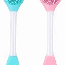[Ear Lobe & Accessories] Kitty Silicone Face Mask Applicator | Facial Mask Brushes for Mud, Clay, Charcoal Mixed Mask, Soft Makeup Beauty Brush for Apply Cream - 2 Pcs (Color may Vary)-picture-19
