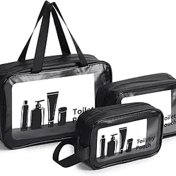 Travel Toiletry Bag for Women and Men, Toiletry Bag with Handy Handle, Makeup Cosmetic Organizer Bag for Travel Toiletries Accessories Water Proof Travel Case for Womens, Girls-1PCS (Toiletries Bag)-picture-51