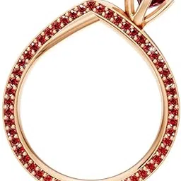 zauv 9KT Gold Dewdrop Solitaire Finger Ring for Women & Girls, Ladies Stylish Pure Gold Rings for Birthday, Engagement, Wedding & Anniversary Gift, BIS Certified-picture-18
