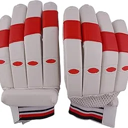 Graff Sports Cricket Batting Gloves Red & White 1 Pair Full Size-picture-40