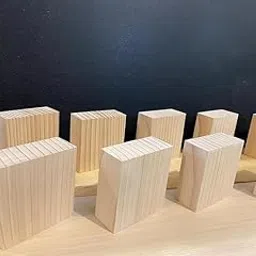 nfinished Wood Blocks for Crafts 3.5 x 3.5 Inch – Pack of 6 Pine Wooden Square Panels for Painting, Engraving, DIY, Wood Burning, Chip Carving, Art & School Projects-picture-11