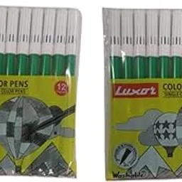Sketch pens Green (12 Pen set) sketch pens Extra Long From others Waterproof pen (Pack of 2)-picture-21