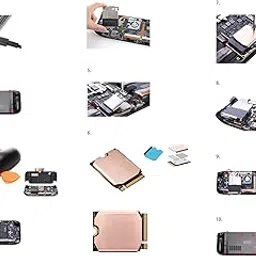 MERISHOPP Thermal Pads for 2230 SSD Durable Spare Parts Repair Parts NVMe M.2 Heatsink Style B | Computers/Tablets & Networking | Computer Components & Parts | Fans Heat Sinks-image-26