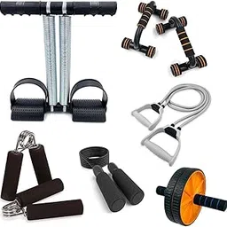 Cricket Acessories 003 Ab Roller Tummy Trimmer Push Up Stand Tonning Tube Power Grip, Skipping Rope-image-39